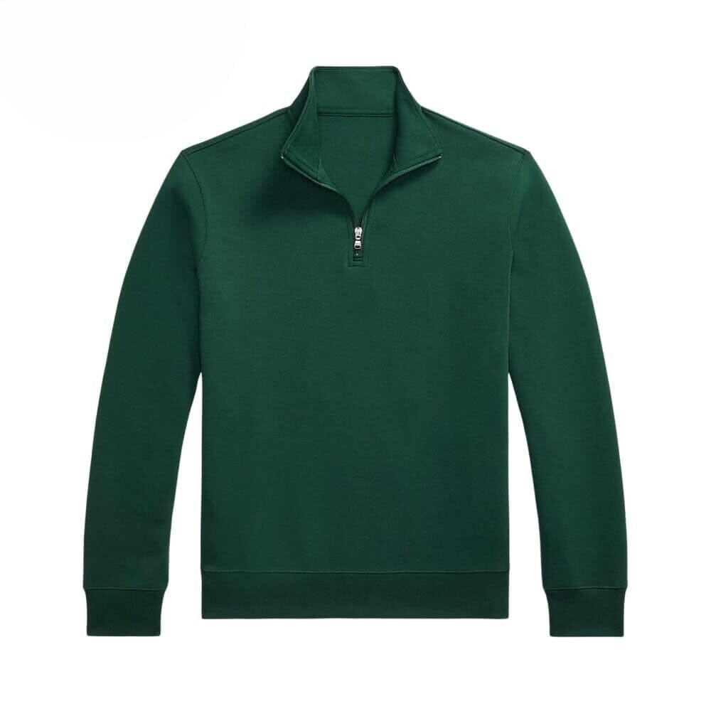 Double-Knit Mockneck Pullover