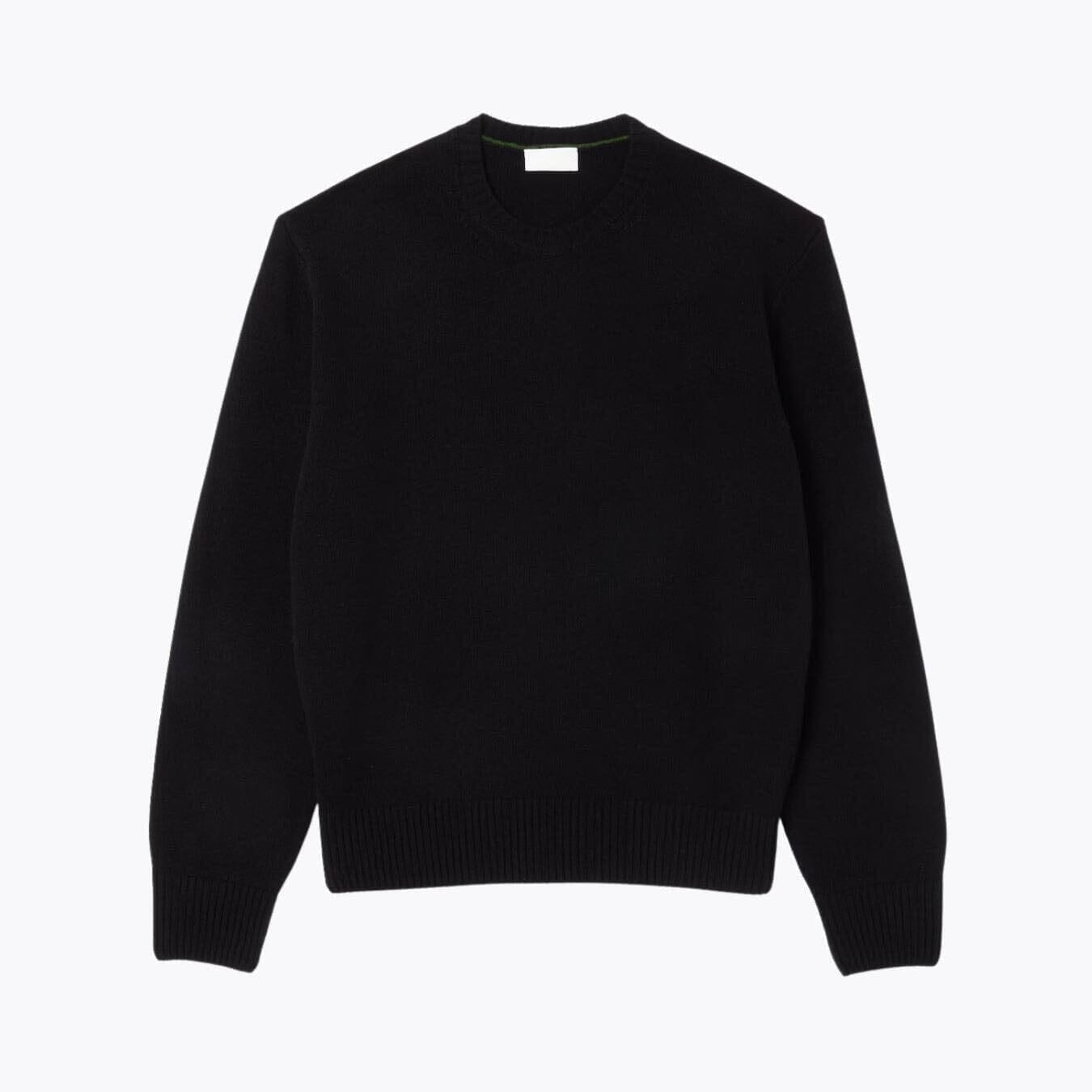 Carded Wool Crew Neck Sweater
