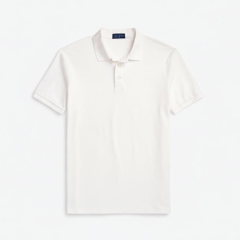 Custom Slim Fit Stretch Mesh Polo Shirt