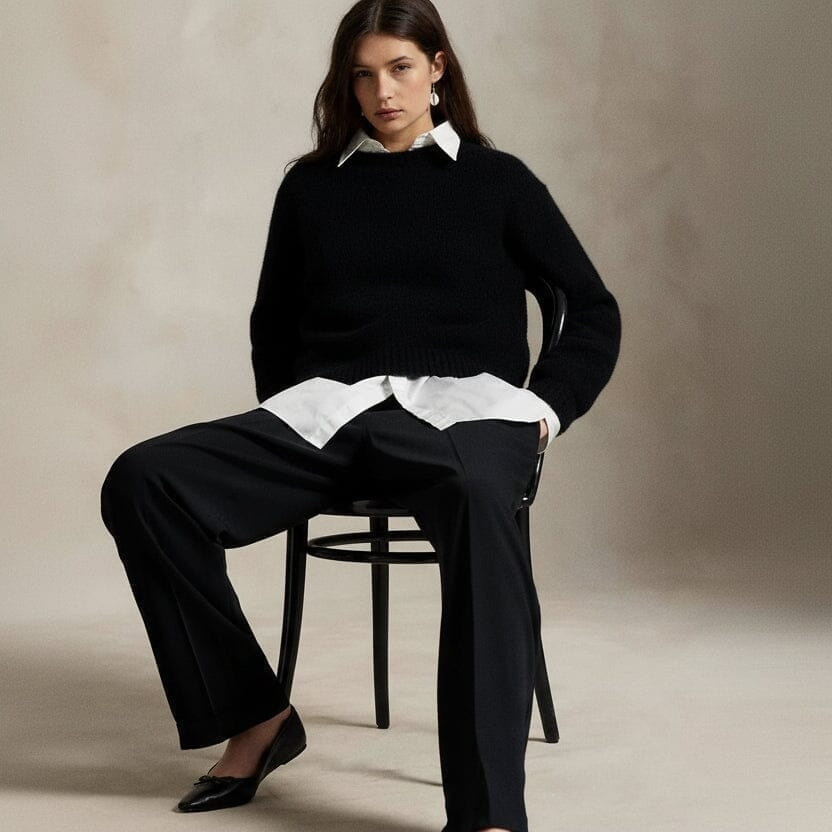 The & Ricky Tuxedo Bear Sweater