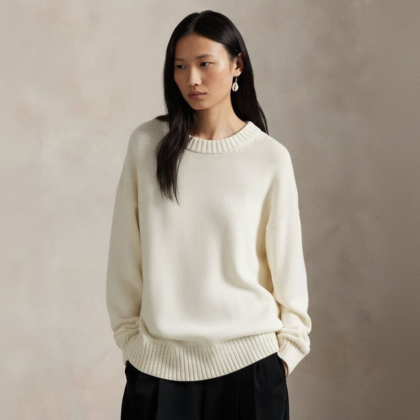 Polo Bear Cotton Crew Neck Sweater