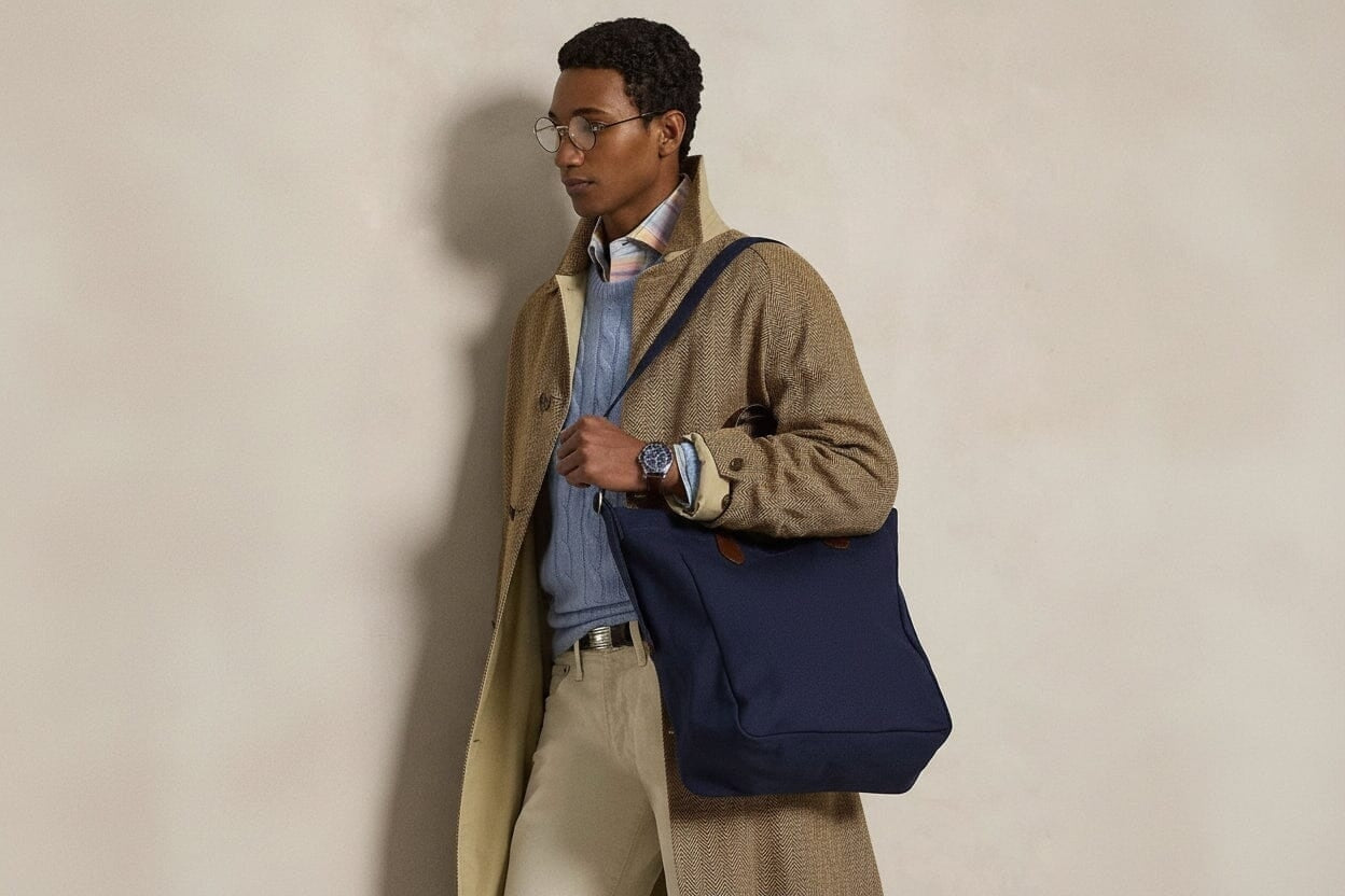 Polo Bear Canvas Shopper Tote