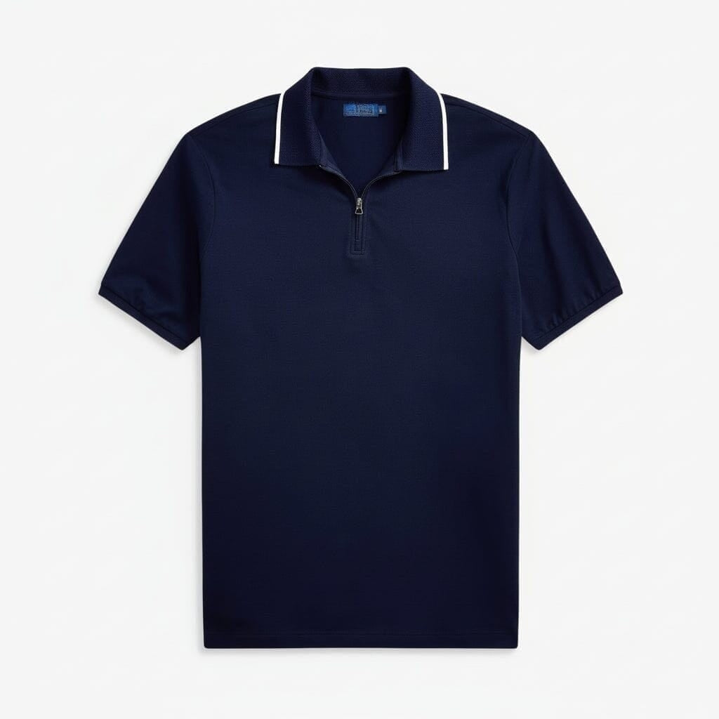 Classic Fit Stretch Mesh Polo Shirt