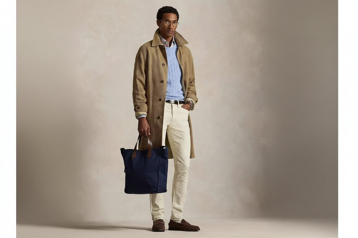 Polo Bear Canvas Shopper Tote